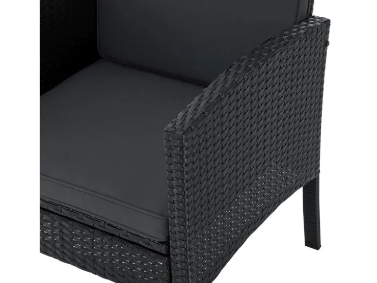 Juskys Polyrattan Gartenmöbel Sitzgruppe Turin* Hocker