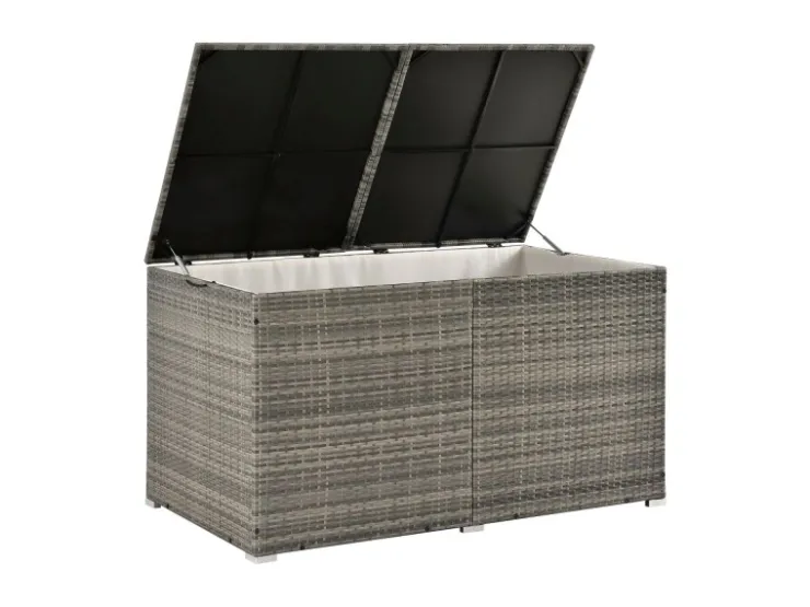 Juskys Polyrattan Gartenmöbel Auflagenbox Ikaria mit Innenplane in* Aufbewahrung|Kissen