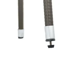 Juskys Polyrattan Gartenstühle Yoro 4er Set Stapelbar mit Armlehnen Grau Meliert* Stühle