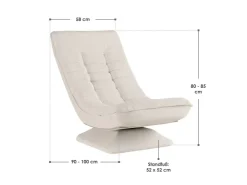 Juskys Relaxsessel Korsika Cord