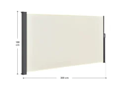 Juskys Seitenmarkise Dubai 300 x 180 cm