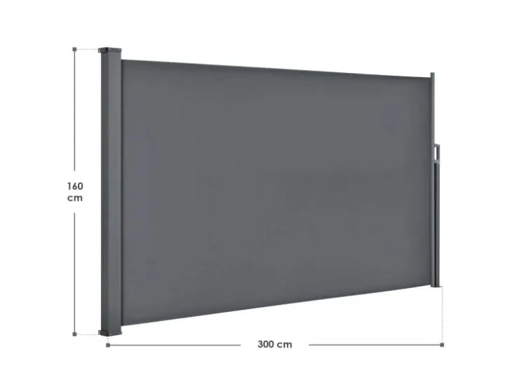 Juskys Seitenmarkise Dubai 300 x 160 cm* Rollos