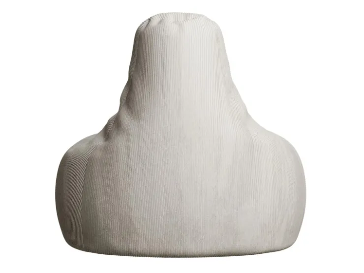 Juskys Sitzsack Chillex mit Hocker L in Stoff Cord