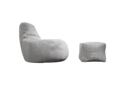 Juskys Sitzsack Chillex mit Hocker L in Stoff Cord* Sitzsäcke