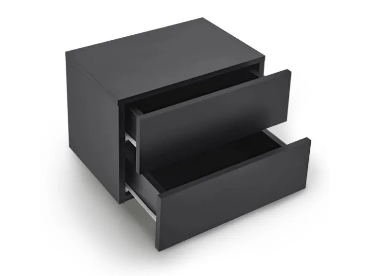 Juskys Wandschrank Nachttisch 40x29x30 cm mit 2 Schubladen* Schweberegale
