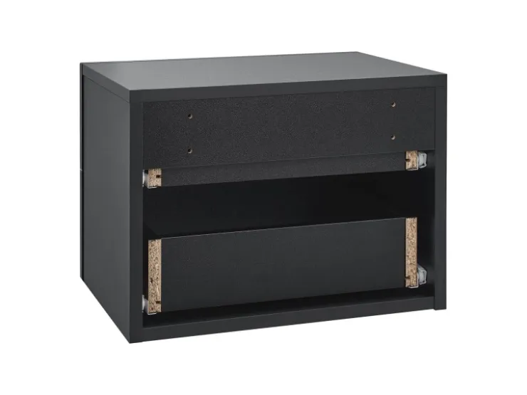 Juskys Wandschrank Nachttisch 40x29x30 cm mit 2 Schubladen* Schweberegale