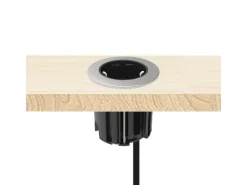 kalb Einbausteckdose 230VAC Tischsteckdose 54mm Rund Für Montage In Und An Möbeln mit EU-Stecker* Sideboards