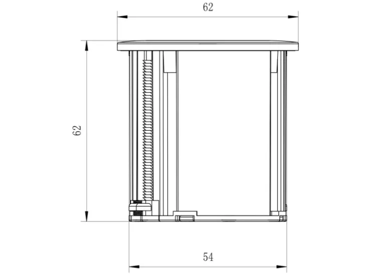 kalb Einbausteckdose 230VAC Tischsteckdose 54mm Rund Für Montage In Und An Möbeln mit EU-Stecker* Sideboards