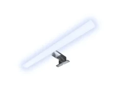 kalb LED Badleuchte Spiegellampe Aufbauleuchte für Spiegel Schrank Oder Wand 230VAC IP44 Chrom 4000K 45cm Länge* Schränke