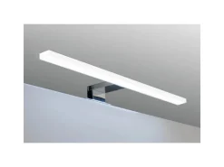 kalb LED Badleuchte Spiegellampe Aufbauleuchte für Spiegel Schrank Oder Wand 230VAC IP44 Chrom 4000K 45cm Länge* Schränke