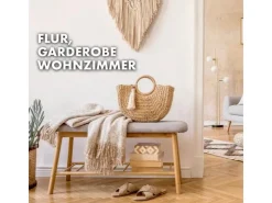 Karat Bambus Sitzbank Montana Schuhregal mit Stauraum und Sitzkomfort 34 x 90 x 45 cm
