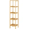 Karat Bambus Standregal Lowa Platzsparendes Holzregal Mit 5 Etagen* Bücherregale