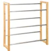 Karat Bambus-Flaschenkastenständer Flash - Robustes Lagerregal für Büro, Küche, Garage oder Flur - 112 x 106 x 32 cm* Flaschenregale