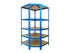 Karat Eckregal - Hohe Traglast - Individuell Einsetzbar - Blau 180 x 90 x 42 x 60 cm* Eckregale