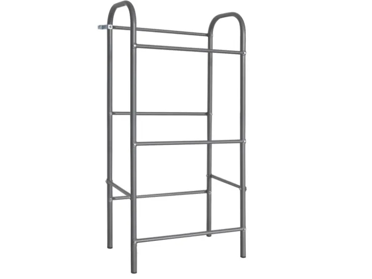 Karat Flaschenkastenständer Rocket - Regal mit Wandbefestigung - Grau - Für 3 Kästen - 49,5 x 32,5 x 115,5 cm* Kellerregale|Flaschenregale