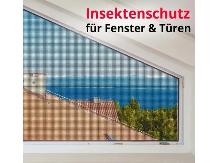 Karat Fliegengitter für Fenster und Türen Zuschneidbar Reißfest 1 x 3 m