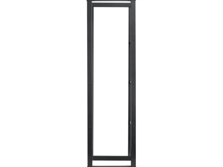 Karat Kaminholzregal Kreta Schwarz Brennholzregal für Innen und Außen 150 x 25 x 85 cm