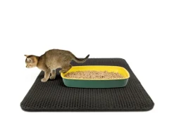 Karat Katzenstreumatte Charly in Wabendesign Abwaschbar 76 x 61 cm