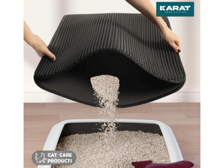 Karat Katzenstreumatte Charly in Wabendesign Abwaschbar 61 x 38 cm* Katzenbedarf
