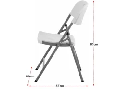 Karat Klappstuhl Okinawa Gartenstuhl für Garten Terrasse Balkon Robust 2er-Set