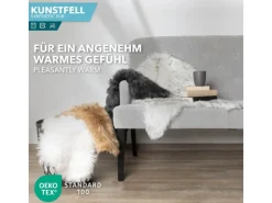 Karat Kunstfell Nelly Flauschiges Dekofell Individuell Einsetzbar Black Tip* Überwürfe
