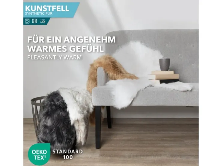 Karat Kunstfell Nelly Flauschiges Dekofell Individuell Einsetzbar