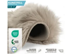 Karat Kunstfell Nelly Flauschiges Dekofell Individuell Einsetzbar Dark