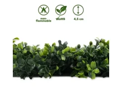 Karat Pflanzenwand Boxwood Kunstpflanze zur Dekoration 50 x 50 cm