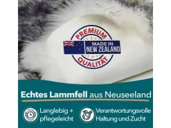 Karat Schaffell Audrey Natürliches Premium Lammfell Individuell Einsetzbar Black Tip* Sessel|Stühle