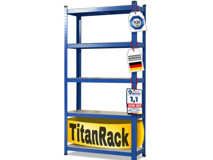Karat Schwerlastregal Blau Maximale Traglast 875 kg 180 x 120 x 45 cm