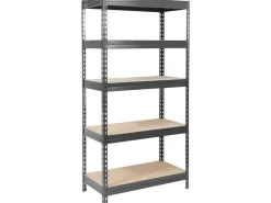 Karat Schwerlastregal Grizzly Anthrazit-Grau Traglast 875 kg 180 x 90 x 45 cm
