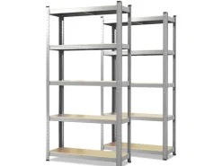 Karat Schwerlastregal Lakota 2er Set Traglast bis 875 kg 150 x 75 x 30 cm