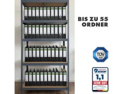 Karat Schwerlastregal Lakota 2er Set Traglast bis 875 kg 150 x 75 x 30 cm* Metallregale|Kellerregale