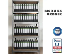 Karat Schwerlastregal Lakota 2er Set Traglast bis 875 kg 200 x 100 x 50 cm* Metallregale|Kellerregale