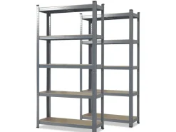 Karat Schwerlastregal Lakota 2er Set Traglast bis 875 kg 200 x 100 x 50 cm