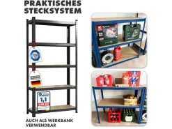 Karat Schwerlastregal Lakota 2er Set Traglast bis 875 kg 200 x 100 x 50 cm* Metallregale