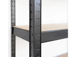 Karat Schwerlastregal Maximale Stabilität Traglast 875 kg Schwarz 150 x 75 x 30 cm* Metallregale|Kellerregale
