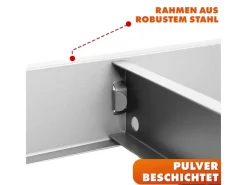 Karat Schwerlastregal Rhino bis 1050 kg Pulverbeschichtet 180 x 90 x 45 cm* Metallregale