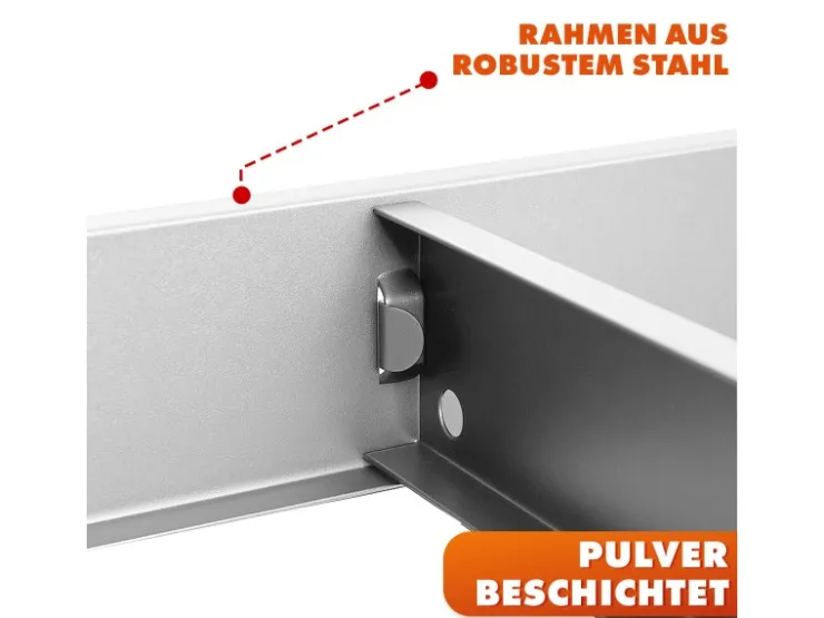Karat Schwerlastregal Rhino bis 1050 kg Pulverbeschichtet 180 x 90 x 45 cm* Metallregale