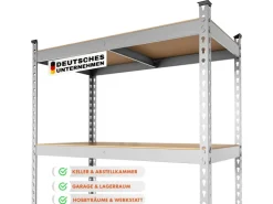 Karat Schwerlastregal Rhino bis 1050 kg Pulverbeschichtet 180 x 90 x 45 cm* Metallregale