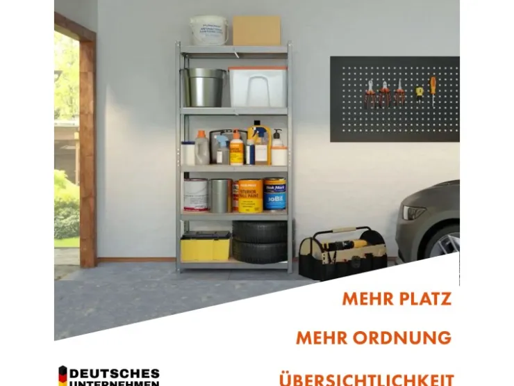 Karat Schwerlastregal Rhino bis 1050 kg Pulverbeschichtet 180 x 90 x 45 cm* Metallregale