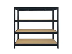 Karat Schwerlastregal Weitspannregal - Schwarz - Gesamtlast 1500 kg - 177 x 160 x 60 cm