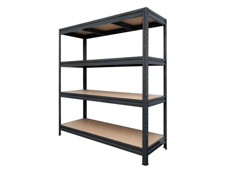 Karat Schwerlastregal Weitspannregal - Schwarz - Gesamtlast 1200 kg - 177 x 200 x 60 cm