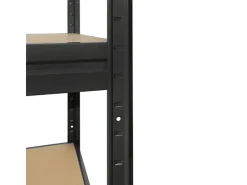Karat Schwerlastregal Weitspannregal - Schwarz - Gesamtlast 1200 kg - 177 x 200 x 60 cm