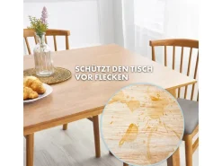 Karat Tischfolie Empire mit Abgeschrägter Kante Transparent 50 x 60 cm* Tischdecken