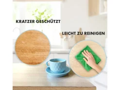 Karat Tischfolie Empire mit Abgeschrägter Kante Transparent 40 x 65 cm* Tischdecken