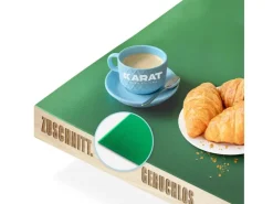 Karat Tischfolie Empire mit Abgeschrägter Kante Grün 80 x 45 cm* Tischdecken