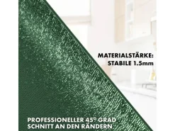 Karat Tischfolie Empire mit Abgeschrägter Kante Grün 80 x 45 cm* Tischdecken