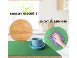 Karat Tischfolie Empire mit Abgeschrägter Kante Grün 80 x 130 cm* Tischdecken
