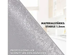 Karat Tischfolie Empire mit Abgeschrägter Kante Hellgrau Rund 80 cm